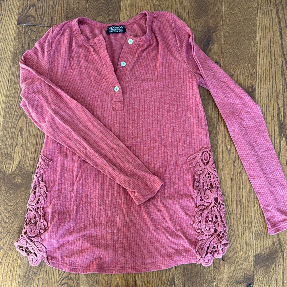 Henley long sleeve shirt